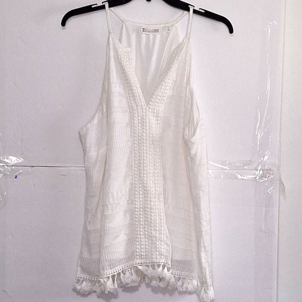 A 7th Avenue Design Studio Women's Top Sleeveless Summer Beachy Cottagecore XL